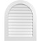 Ekena Millwork Round Top Surface Mount PVC Gable Vent: Non-Functional, w/ 3-1/2"W x 1"P Standard Frame, 30"W x 38"H GVPRT30X3801SN - alternate 1